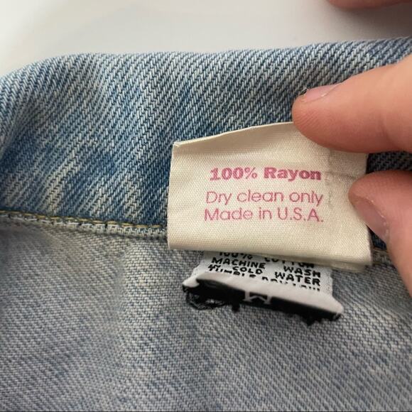 Romeo Romeo Y2K denim vest sz Medium Made in USA - Picture 10 of 12